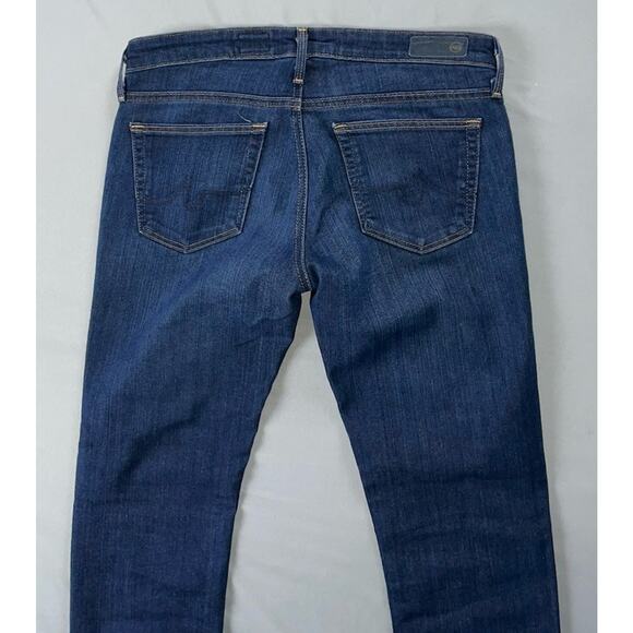 AG The Stevie Selvedge Cuffed Slim Straight Stretch Denim Jeans Size 27 EUC! - Picture 3 of 5